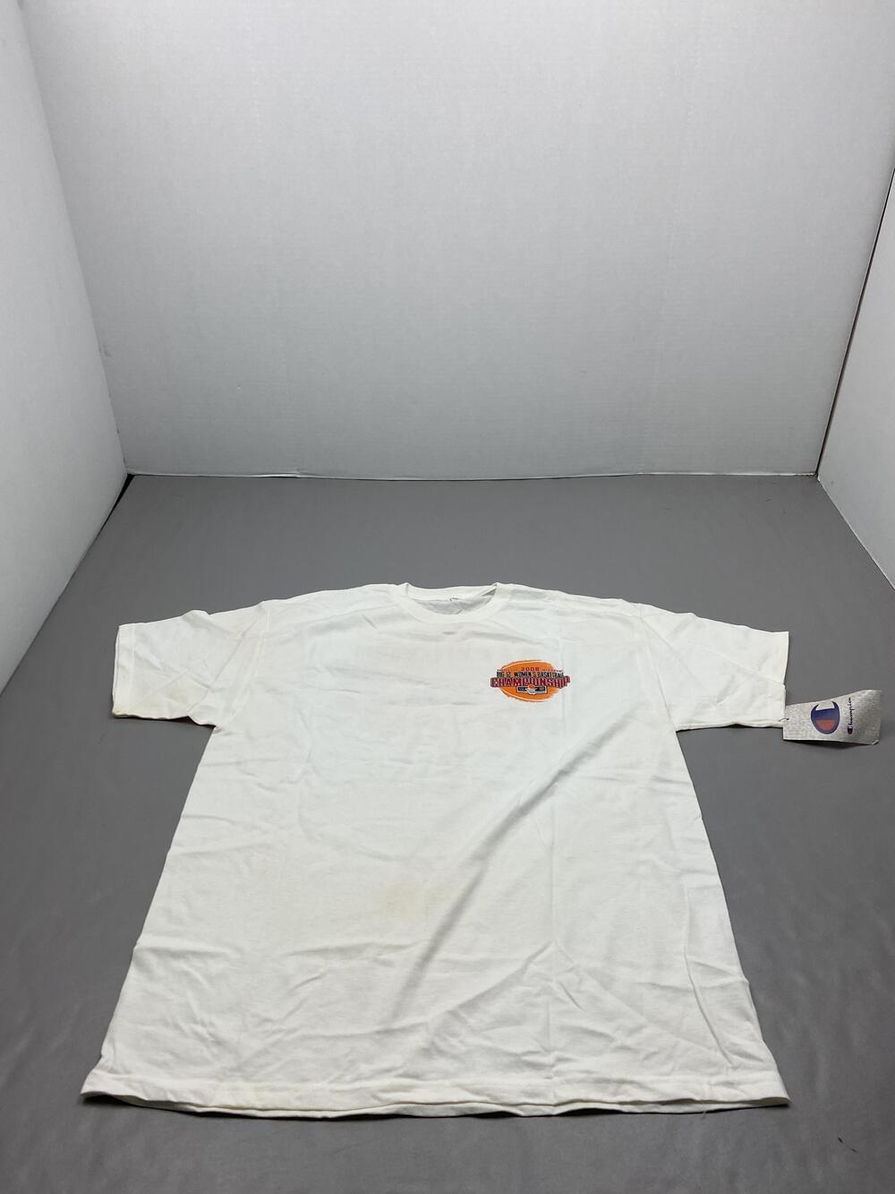 Champion Shirt Mens L White 2008 Big 12 Women's Basketball Championship KC